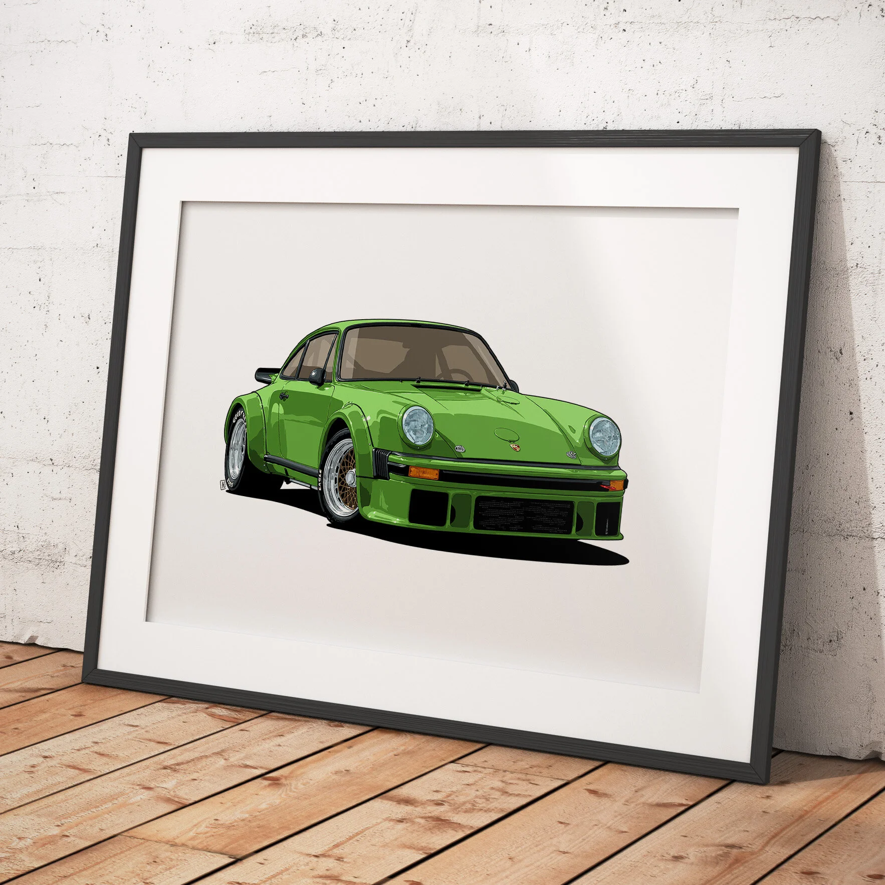 Porsche 959 sports car open edition artwork print - Different